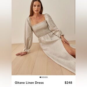 Reformation Gitane Linen Dress